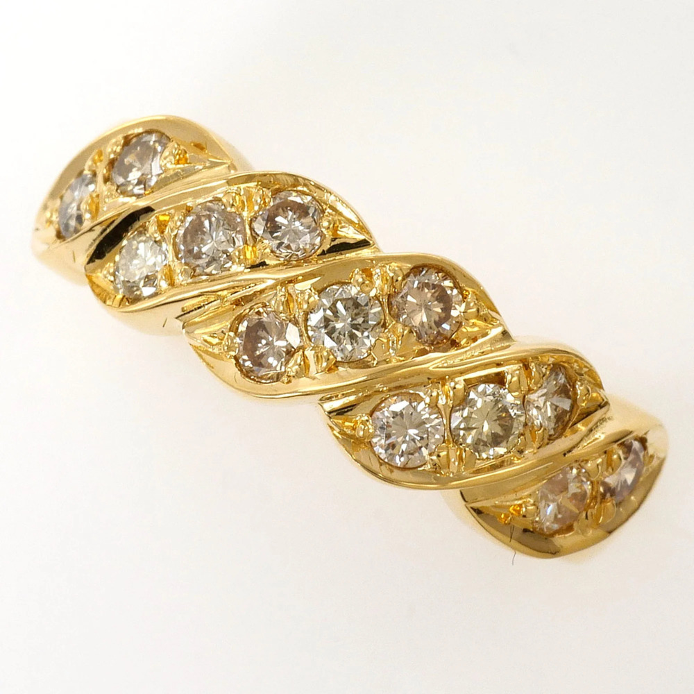 VINTAGE 18k Gold Diamond Ring